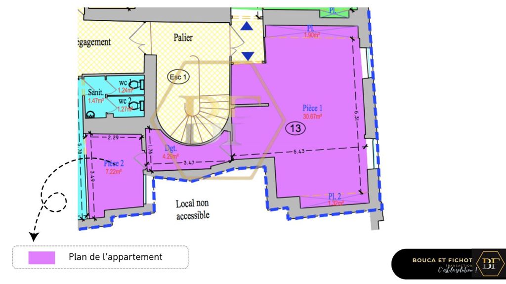 Appartement CHALON SUR SAONE (71100) BOUCA ET FICHOT TRANSACTIONS